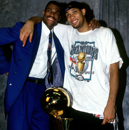 Tim and David in their younger, happier days.